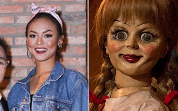 Không hiểu Mai Ngô trang điểm kiểu gì mà càng nhìn càng giống Annabelle-2