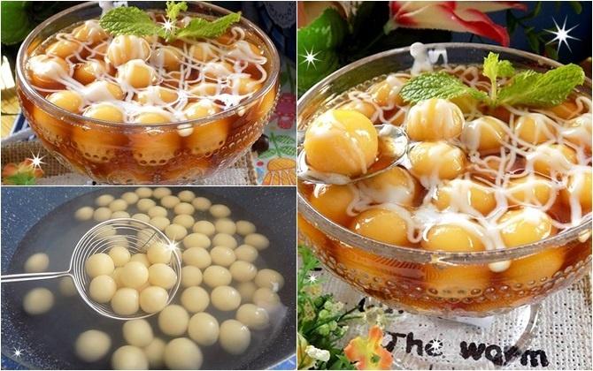 Độc đáo món chè đậu xanh bi mềm mịn, long lanh, ai ăn cũng thích-1