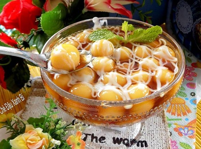 Độc đáo món chè đậu xanh bi mềm mịn, long lanh, ai ăn cũng thích-9