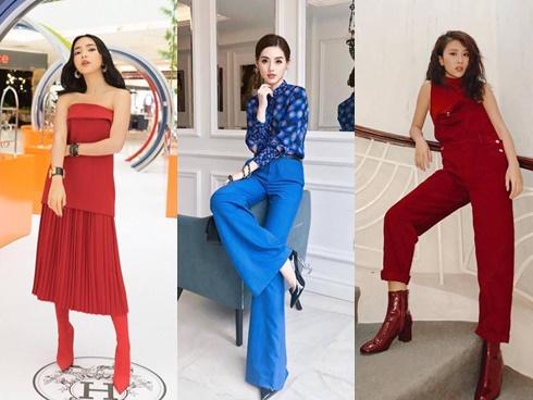 Diện nguyên cây xanh đỏ lòe loẹt, Châu Bùi - Khánh Linh mix đồ street style đẹp xuất sắc