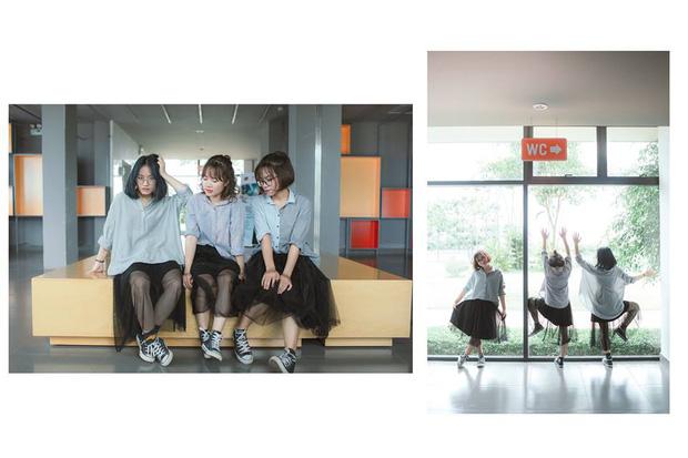 Bộ ảnh kỷ yếu đáng yêu đánh dấu 4 năm ở chung phòng ký túc xá của nhóm bạn nữ-13