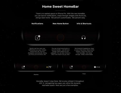 Ngắm concept iPhone 8 UI với thanh Home Bar thông minh-2