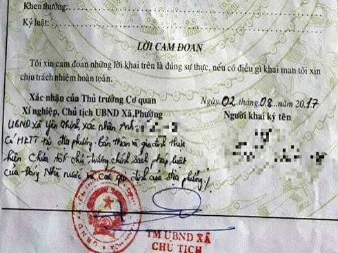 Hà Tĩnh: Xã xin lỗi khi cán bộ phê xấu vào lý lịch tân sinh viên-3