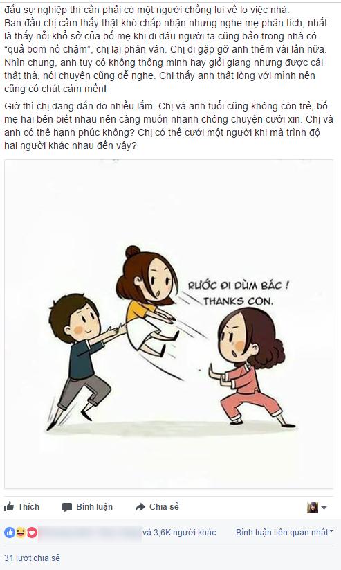 Xinh đẹp, tài giỏi, nàng thạc sĩ băn khoăn khi được mai mối với anh chàng bỏ học ở nhà bán đồ ăn-2