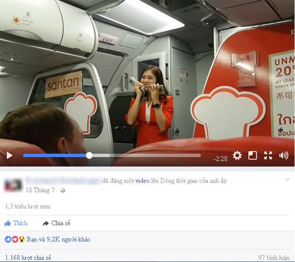Nữ tiếp viên xinh đẹp người Thái hát trên máy bay hút triệu lượt xem-1