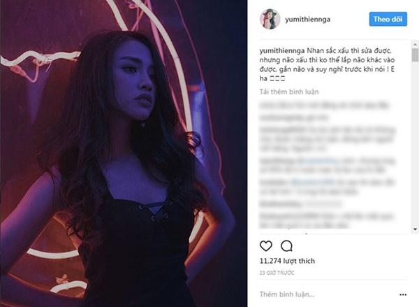 Thiên Nga không kém cạnh khi đáp trả màn phản pháo việc so sánh nhan sắc của Thúy Vi-4