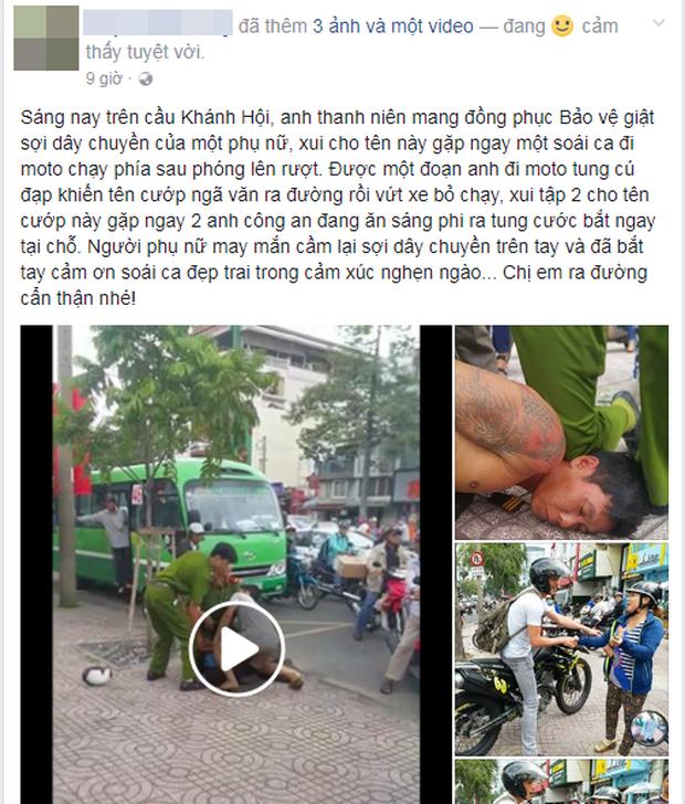 Soái ca chạy môtô tung cú đạp, tóm gọn tên cướp giật dây chuyền vàng của người đi đường-2