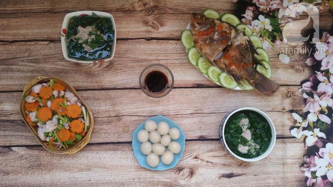 Thực đơn cơm tối chưa tới 90k mà đủ cá thịt rau siêu ngon-5