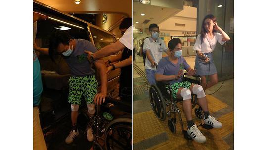 Diễn viên TVB bị xe tông khi đang quay phim-2