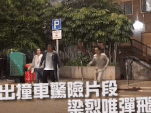 Diễn viên TVB bị xe tông khi đang quay phim