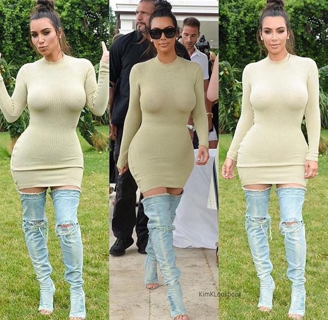 Boot denim bị chê tả tơi của Kim Kardashian lại hot bất ngờ tại các shop thời trang Việt-1