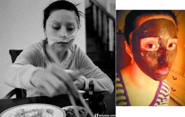 Che ô trong nhà, đắp mặt nạ lúc ăn cơm và che nắng kín mít, đó chính là Phạm Băng Băng-5