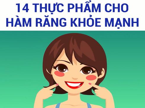 Những loại thực phẩm giúp hàm răng chắc khỏe