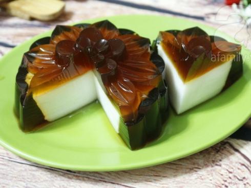 Bánh Trung thu rau câu cà phê nhân sữa dừa - món ngon không thể bỏ qua