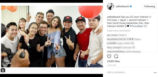 Hot girl xinh nhất mạng xã hội Celine Farach quay trở lại Việt Nam-1