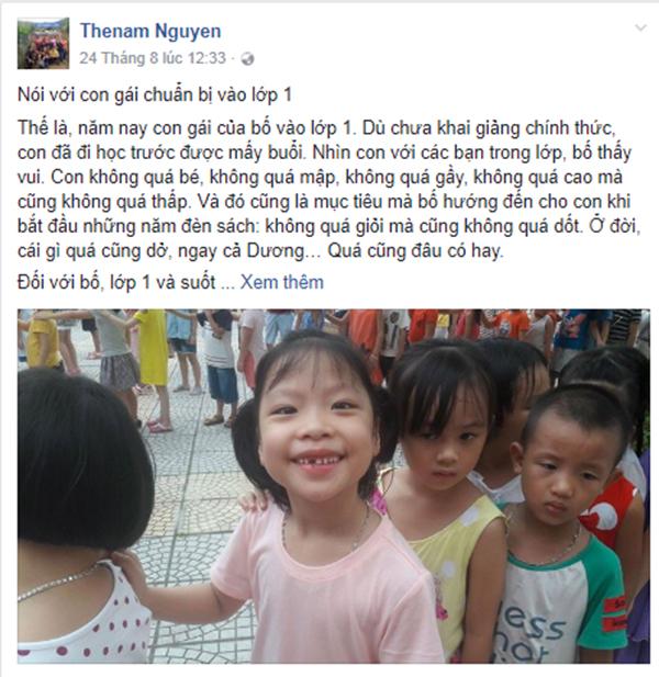 Cười rụng rốn với bức thư ông bố gửi con vào lớp 1: Học ít thôi, chơi là chính-1