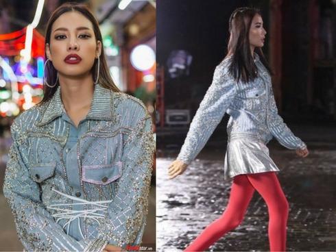 Dù không hẹn, Lilly Nguyễn vẫn 'tư tưởng lớn' gặp… Hoàng Thuỳ nhờ mẫu áo denim này!