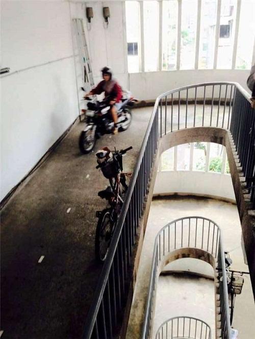 Lạ lùng tòa nhà không thang bộ, không thang máy vẫn phóng được xe vào tận cửa nhà-1