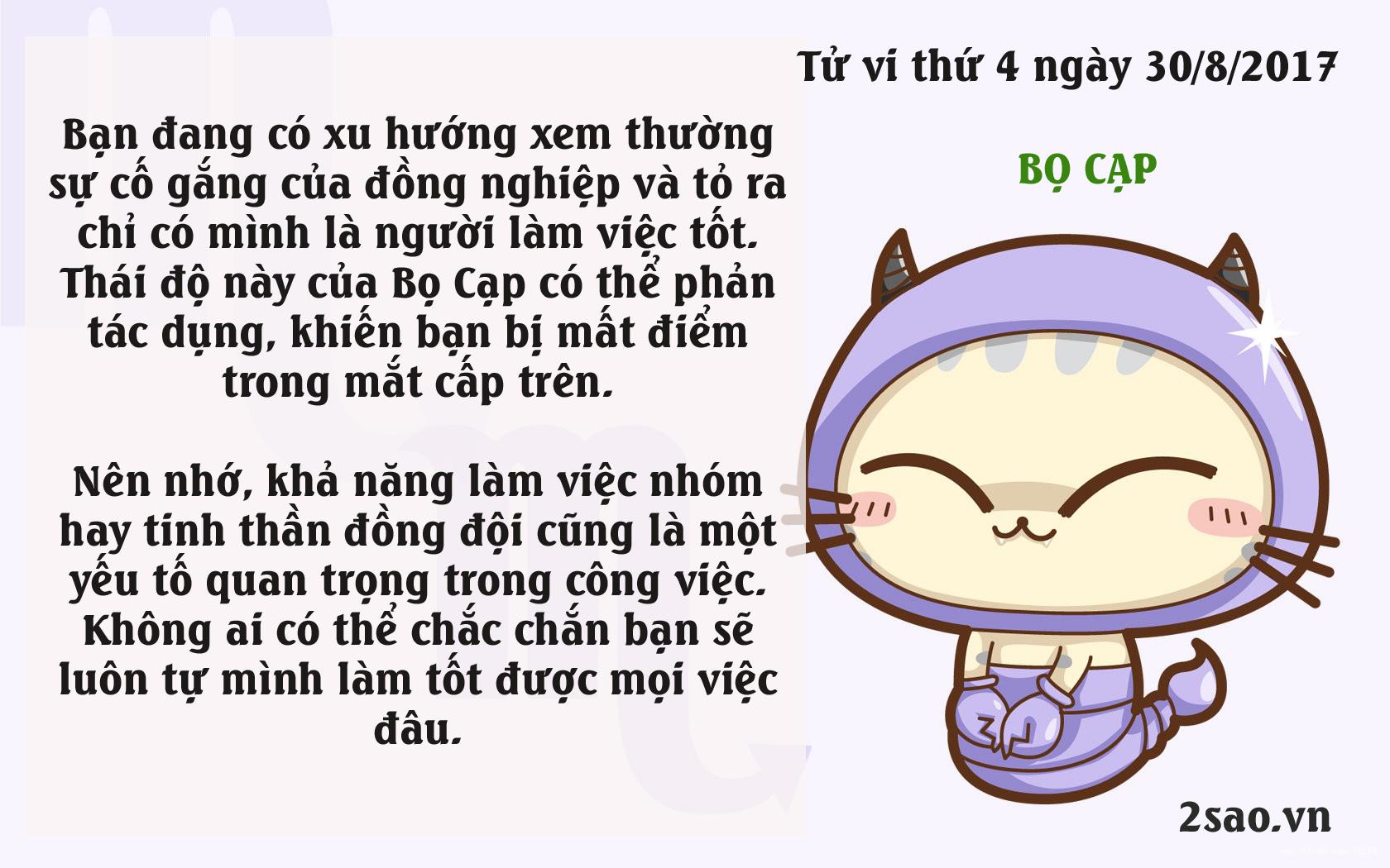 Tử vi thứ 4 ngày 30/8/2017 của 12 cung hoàng đạo-8