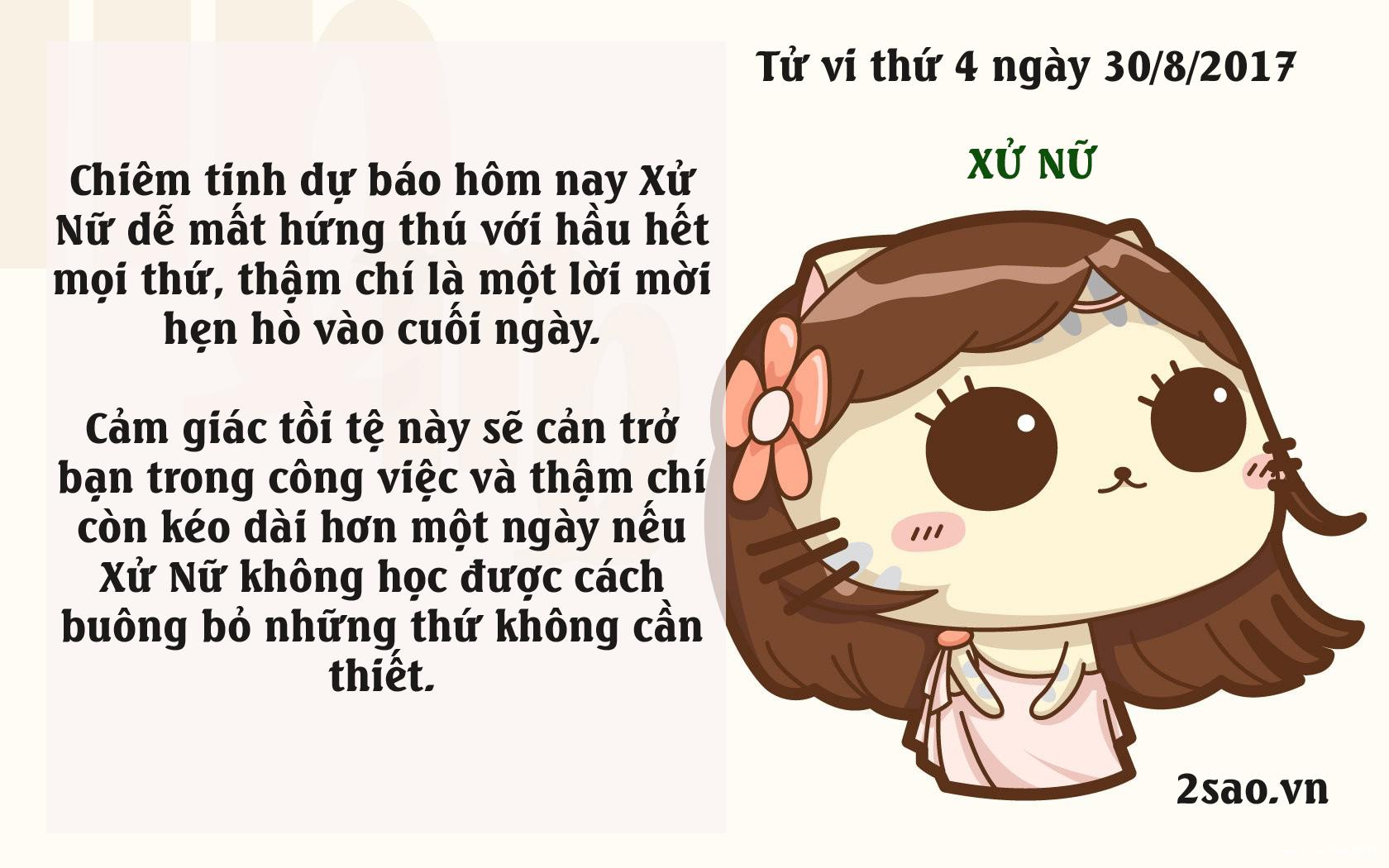 Tử vi thứ 4 ngày 30/8/2017 của 12 cung hoàng đạo-6