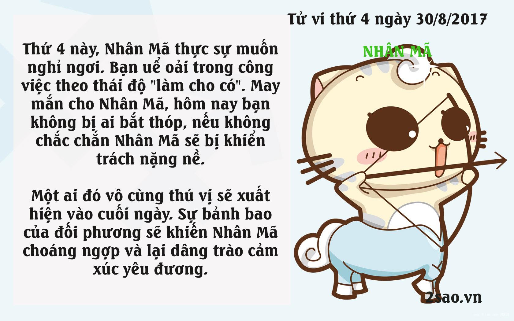 Tử vi thứ 4 ngày 30/8/2017 của 12 cung hoàng đạo-9