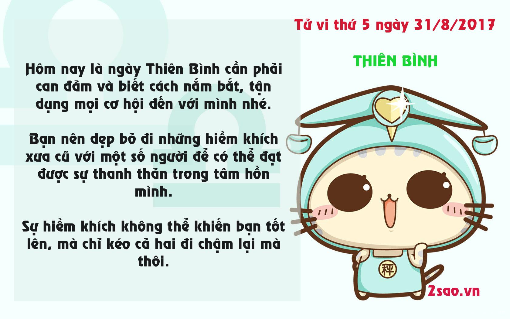Tử vi thứ 5 ngày 31/8/2017 của 12 cung hoàng đạo-7