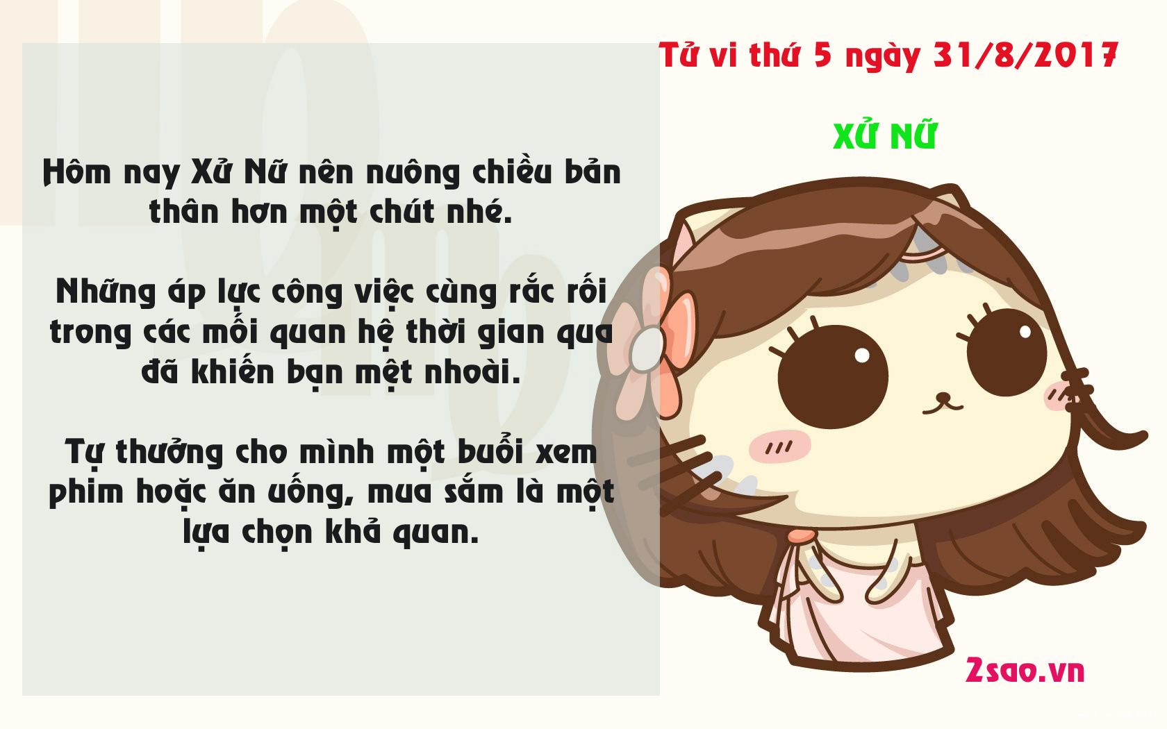 Tử vi thứ 5 ngày 31/8/2017 của 12 cung hoàng đạo-6
