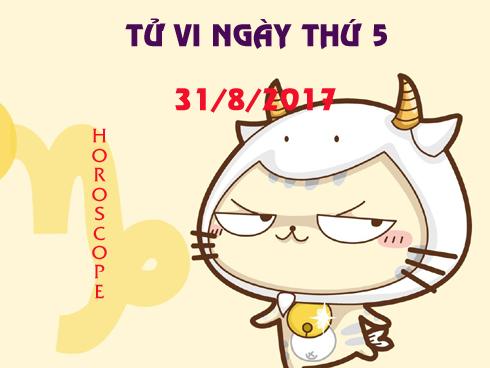 Tử vi thứ 5 ngày 31/8/2017 của 12 cung hoàng đạo