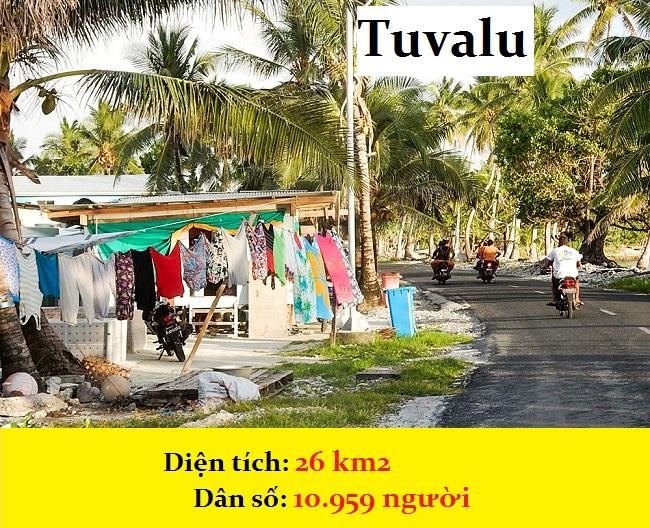 Tuvalu được biết tới là một trong những quốc gia nhỏ bé và nghèo đói nhất thế giới. Quốc gia này là một quần đảo bao gồm nhiều dải đá ngầm và san hô nằm ở Nam Thái Bình Dương.