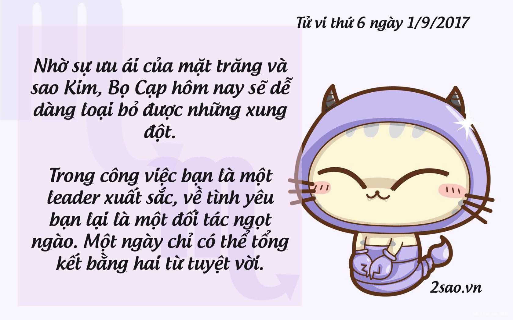 Tử vi thứ 6 ngày 1/9/2017 của 12 cung hoàng đạo-8