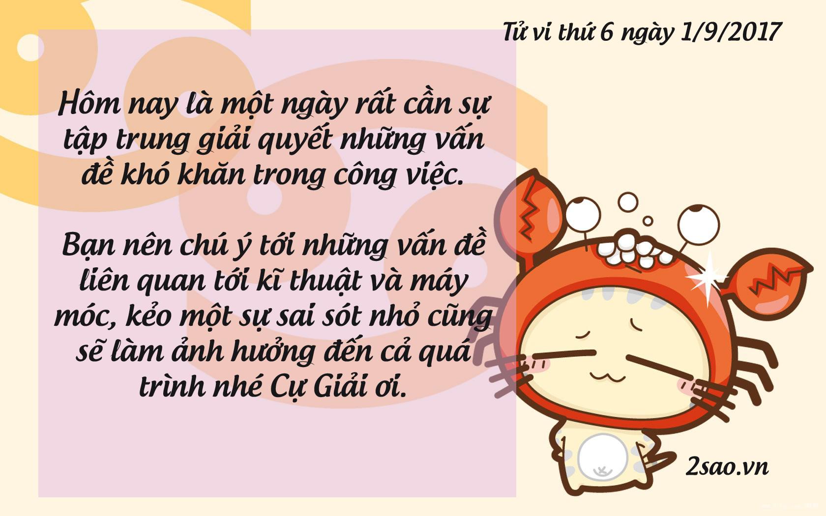 Tử vi thứ 6 ngày 1/9/2017 của 12 cung hoàng đạo-4
