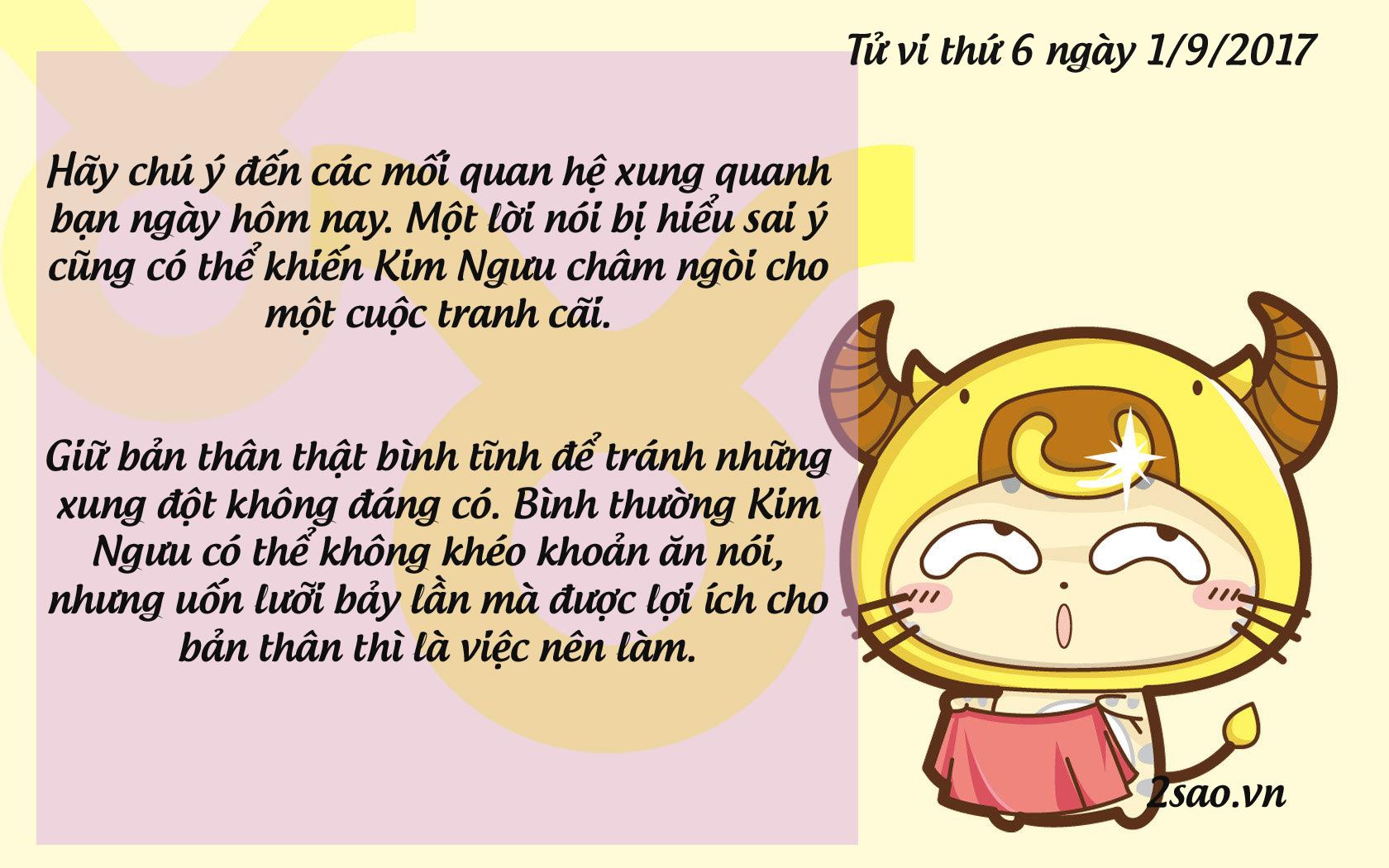 Tử vi thứ 6 ngày 1/9/2017 của 12 cung hoàng đạo-2