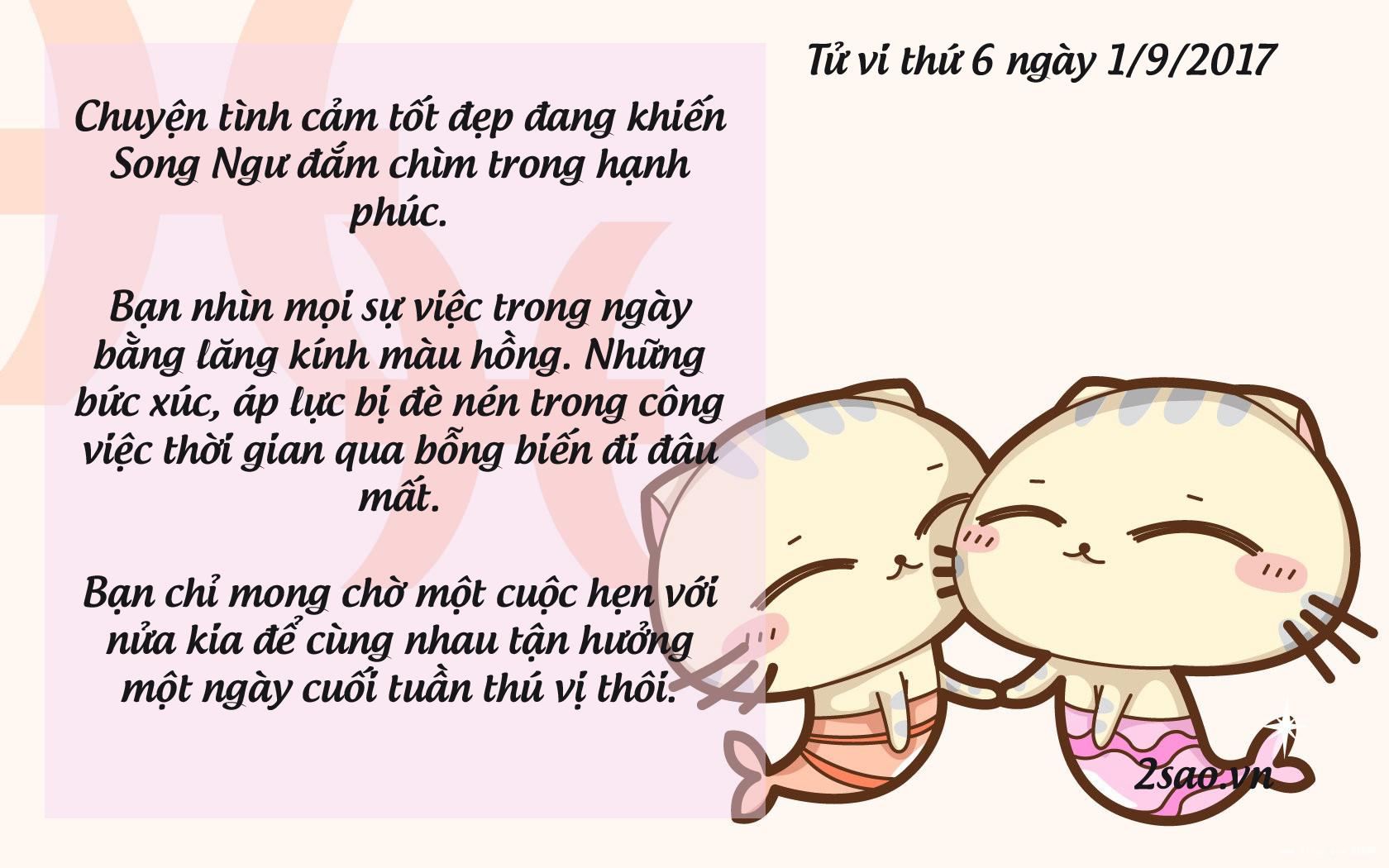 Tử vi thứ 6 ngày 1/9/2017 của 12 cung hoàng đạo-12