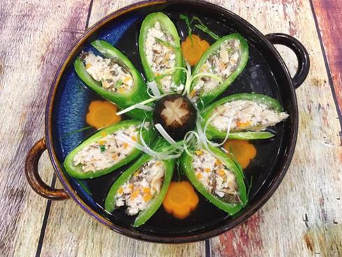 Canh mướp Nhật nhồi thịt