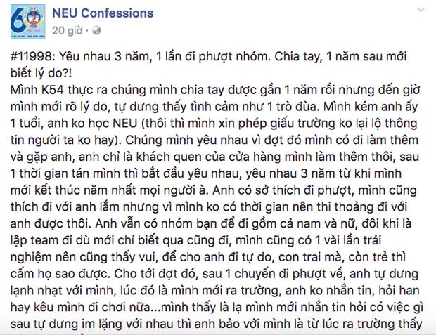 1 năm sau chia tay mới biết lý do, hoá ra bạn trai từng khiến người ta có bầu khi đi phượt-1