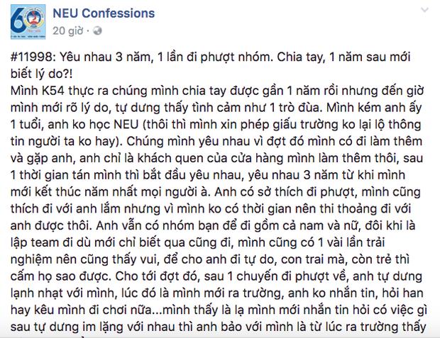 1 năm sau chia tay mới biết lý do, hoá ra bạn trai từng khiến người ta có bầu khi đi phượt-1