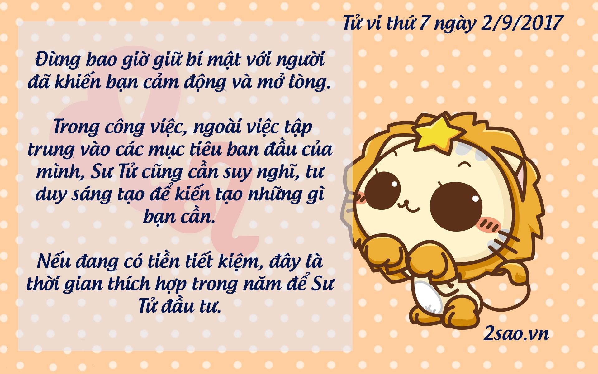 Tử vi thứ 7 ngày 2/9/2017 của 12 cung hoàng đạo-5