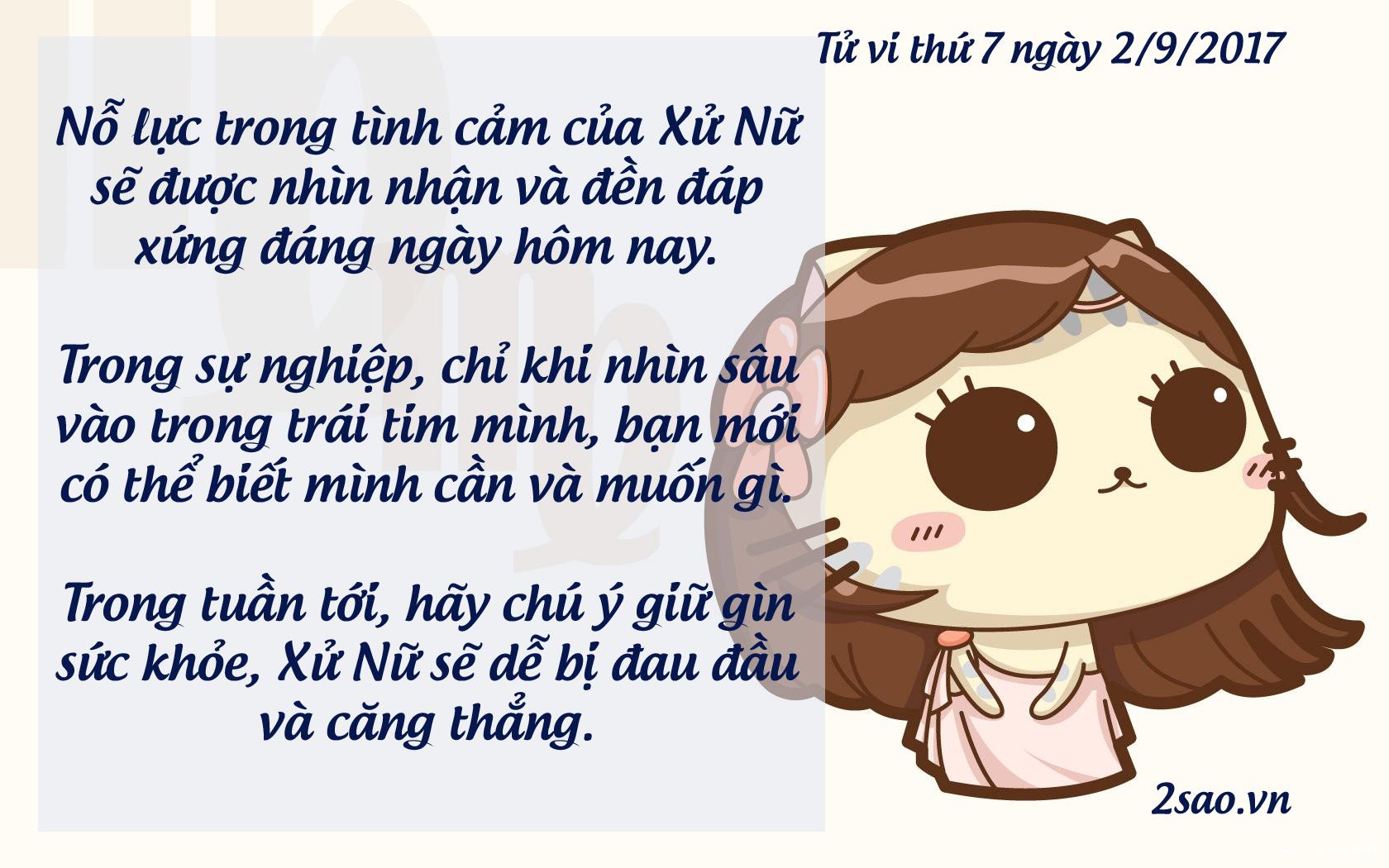 Tử vi thứ 7 ngày 2/9/2017 của 12 cung hoàng đạo-6