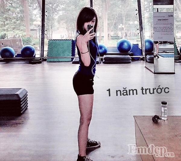 Chăm chỉ tập gym, nàng 9X từ thân hình cò hương trở nên nóng bỏng khiến ai cũng mê đắm-1