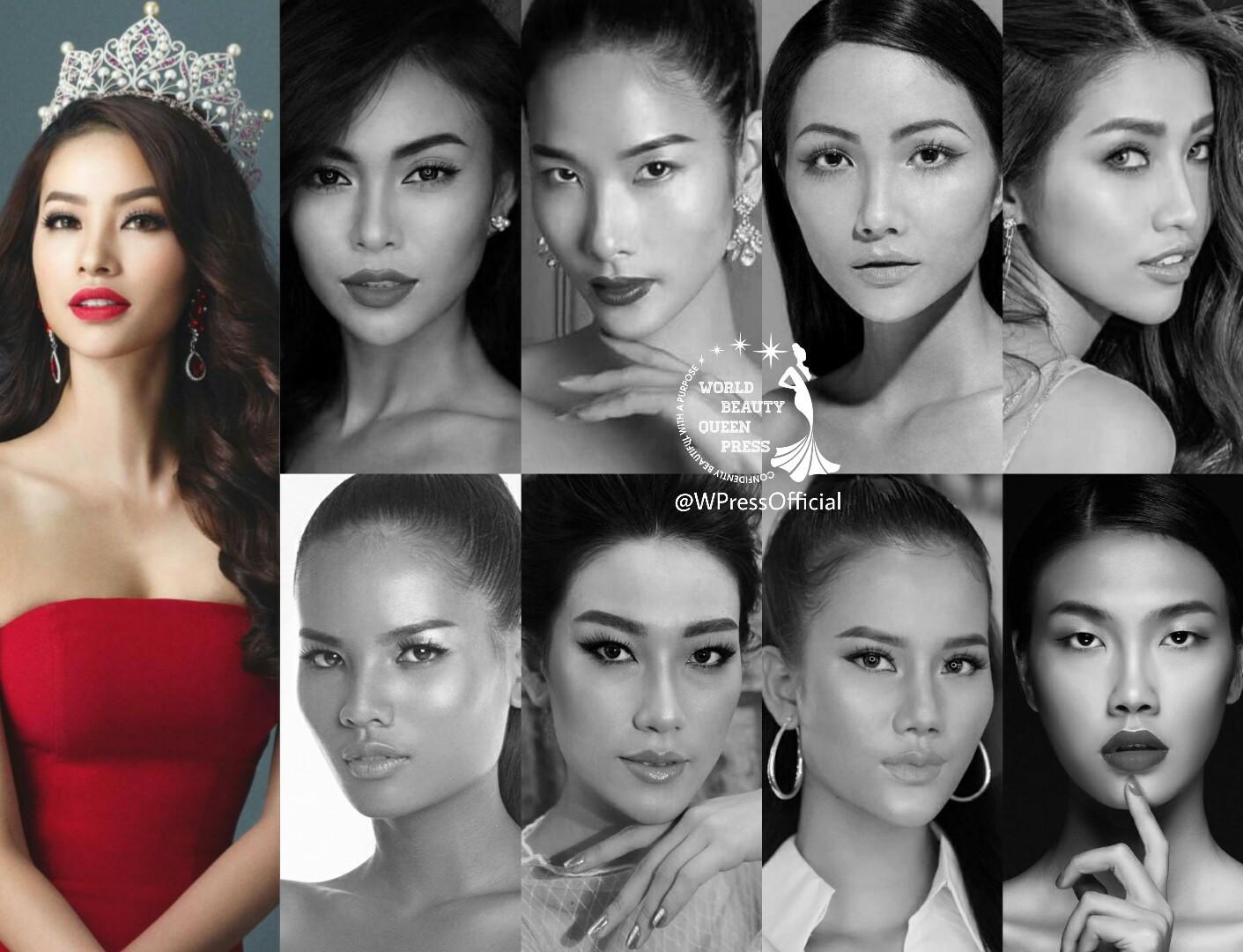 Hoa hậu Hoàn vũ Việt Nam 2017 bị bao vây bởi dàn ngôi sao Vietnams Next Top Model-11