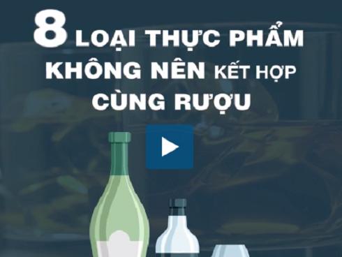 Những thực phẩm không nên ăn khi uống rượu