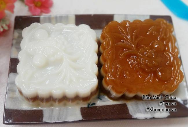 Cách làm bánh trung thu thạch rau câu vị cà phê, cốt dừa-8