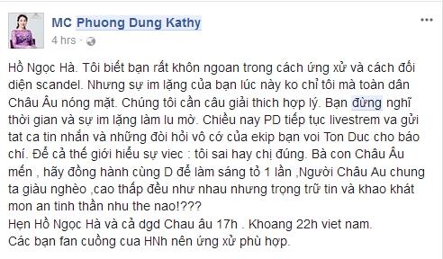 Hồ Ngọc Hà đáp trả bầu show tố mình vô trách nhiệm: Đừng muốn chửi sao thì chửi nhé-1
