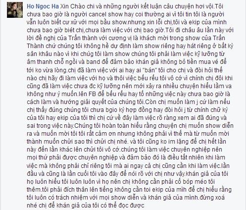 Hồ Ngọc Hà đáp trả bầu show tố mình vô trách nhiệm: Đừng muốn chửi sao thì chửi nhé-2