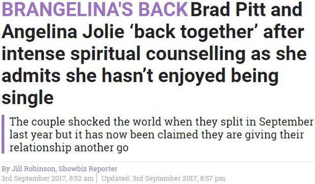 Sốc: Đây mới là sự thật về cuộc tái hợp thế kỷ của Angelina Jolie và Brad Pitt?-1