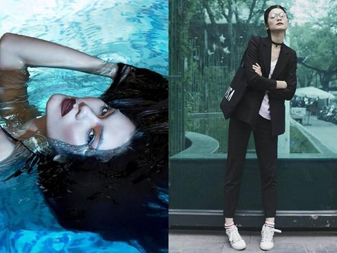 Cao Ngân như bộ xương di động đi catwalk trong đêm chung kết Next Top mùa All Stars-12