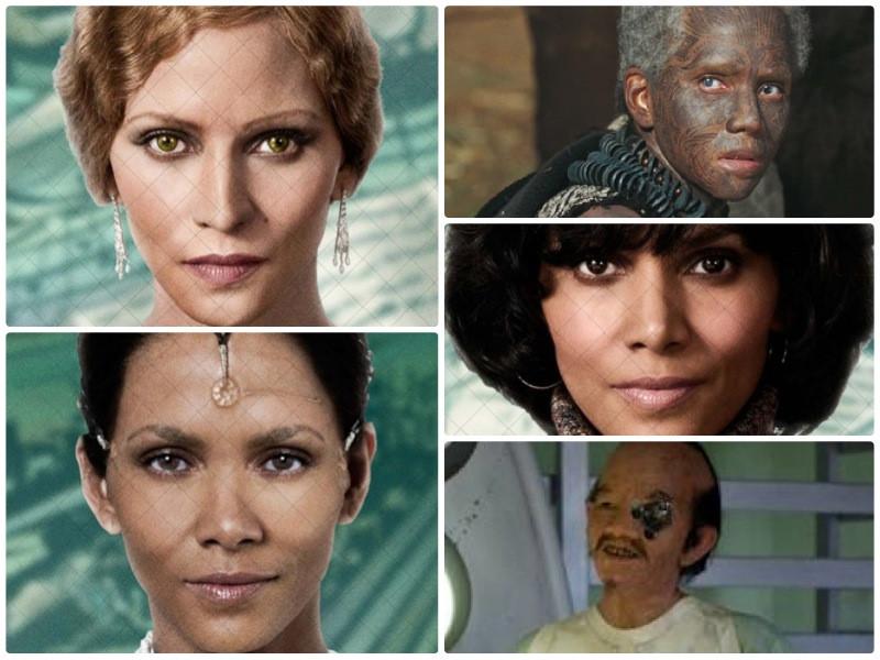 Halle Berry có nhiều tạo hình khó nhận ra nhất trong dàn diễn viên của Cloud Atlas. Cô đã thể hiện xuất sắc các nhân vật của mình từ thời cổ đại đến hiện đại, từ người phụ nữ Maori làm nông đến cảnh sát điều tra, bác sĩ phẩu thuật, nhà tiên tri...