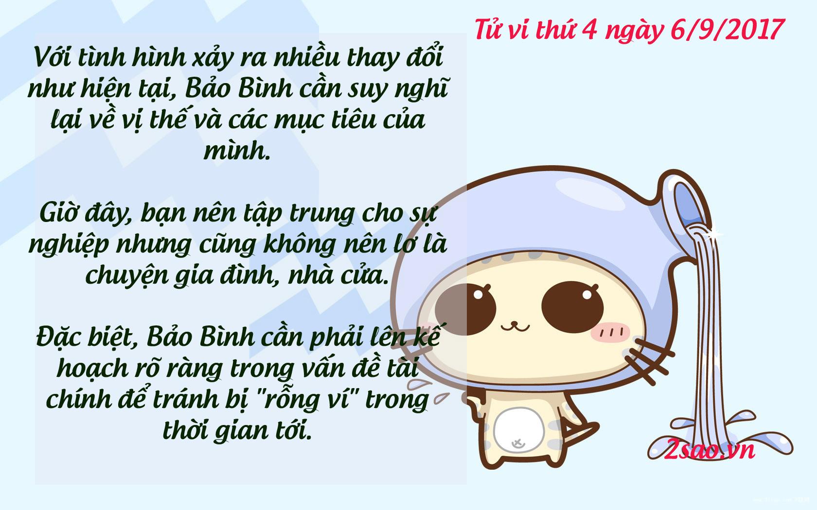 Tử vi thứ 4 ngày 6/9/2017 của 12 cung hoàng đạo-11
