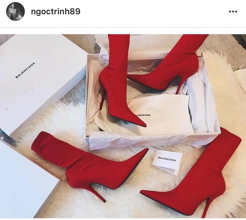 Thiết kế ankle boots đỏ rực của Balenciaga đánh gục cả Ngọc Trinh lẫn Châu Bùi-1