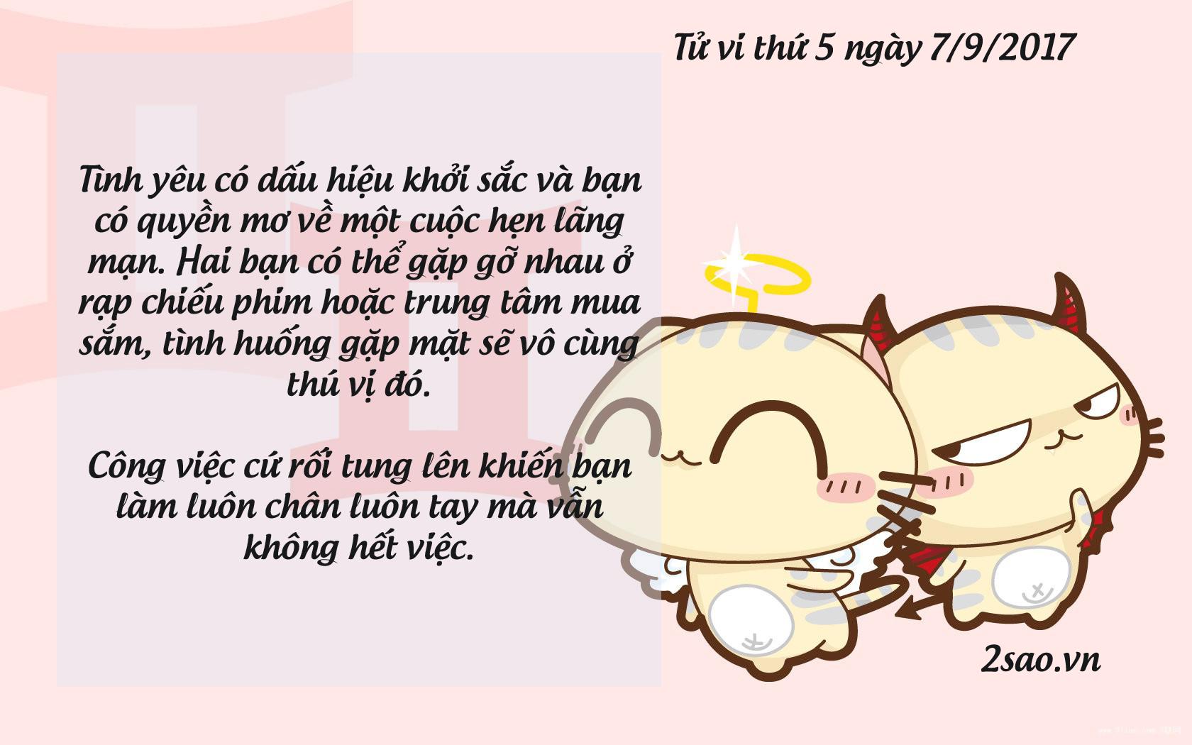 Tử vi thứ 5 ngày 7/9/2017 của 12 cung hoàng đạo-3